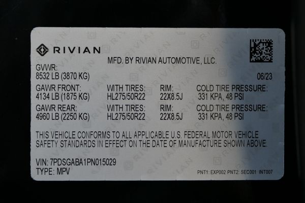 2023 Rivian R1S Adventure Edition