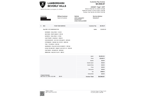 2020 Lamborghini Huracan EVO Spyder