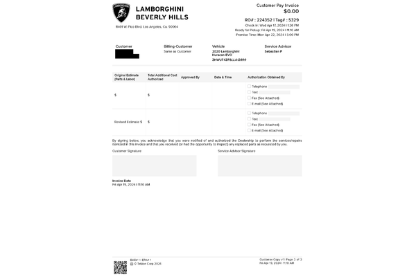 2020 Lamborghini Huracan EVO Spyder