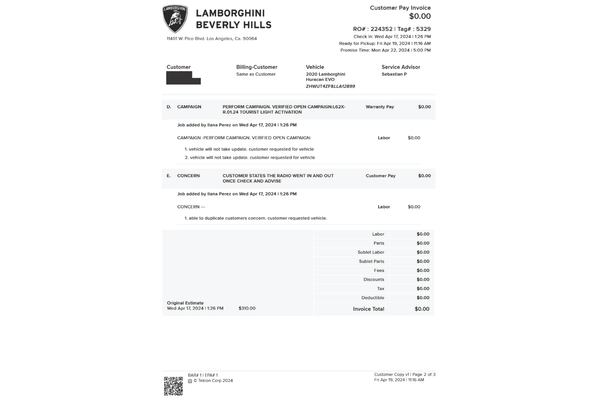2020 Lamborghini Huracan EVO Spyder